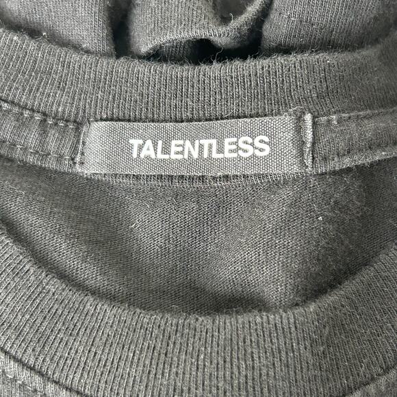 Talentless Crewneck T-Shirt Black M - Picture 3 of 5